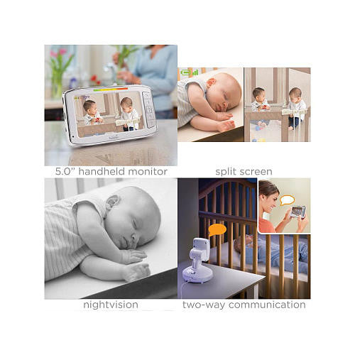 Monitor de Video - Summer Infant Side By Side Video Baby Monitor with 2 Cameras